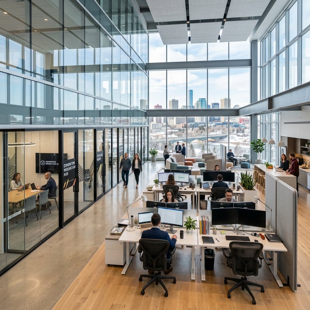 Modern commercial office space in Edmonton