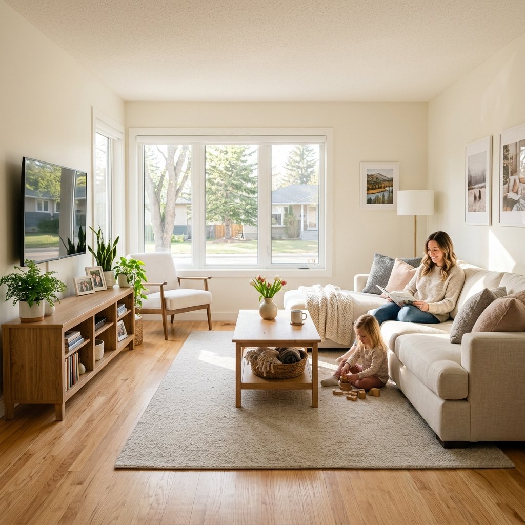 Bright clean residential living space